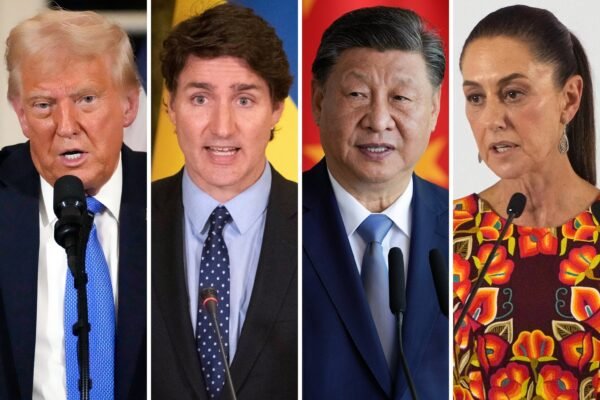 ‘Dumb’: Canada, Mexico Blast Historic Trump Tariffs, threaten reprisals Photo: This combination of photos of archives shows, from the left, the president of the United States, Donald Trump, Canadian Prime Minister Justin Trudeau, the president of China, Xi Jinping, and Mexico President Claudia Sheinbaum.